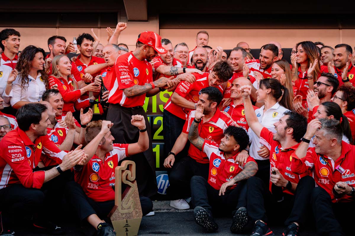 Hamilton takes first Ferrari F1 win