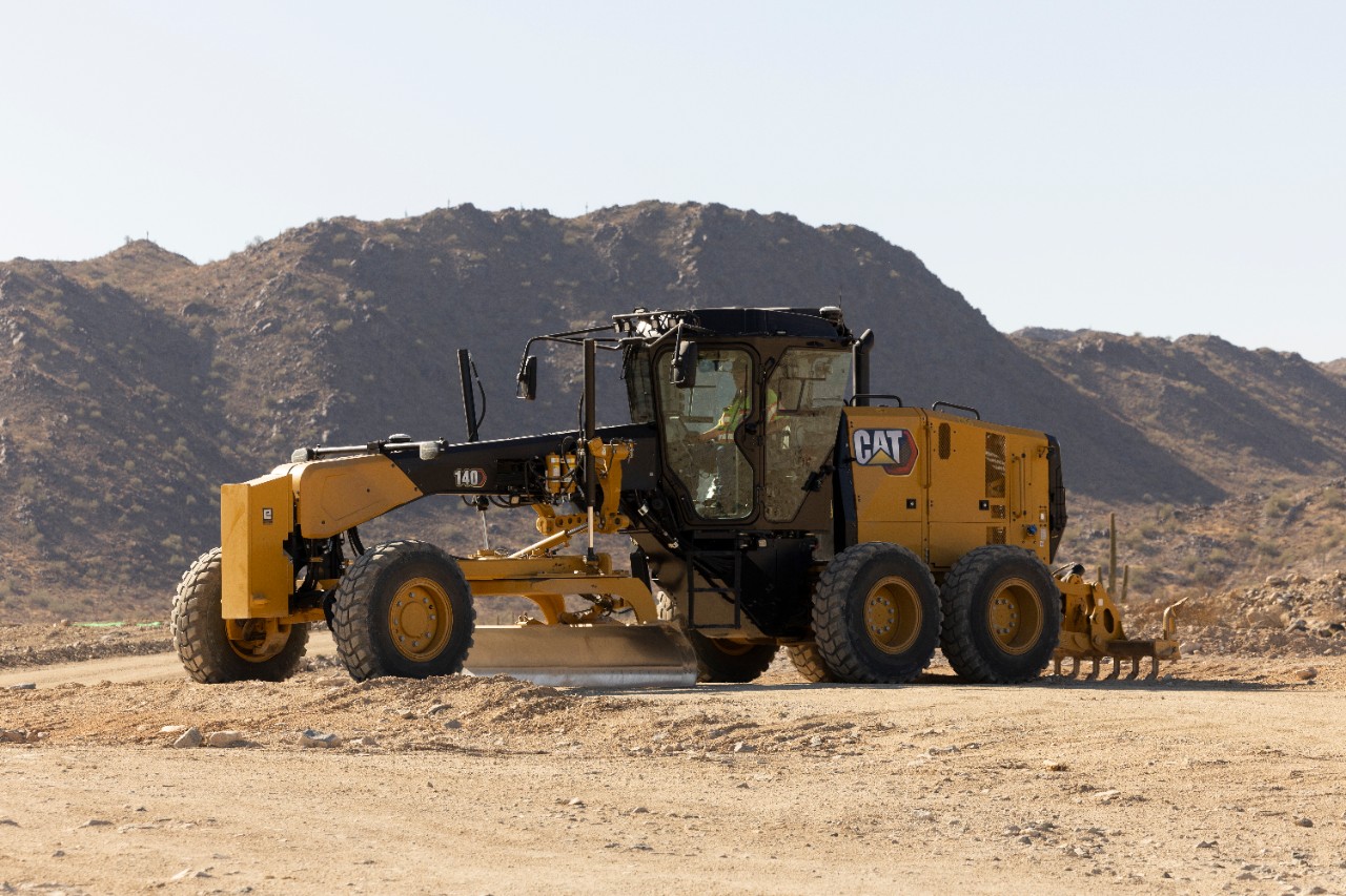 Caterpillar adds joystick option to next-gen Cat 140 motor grader
