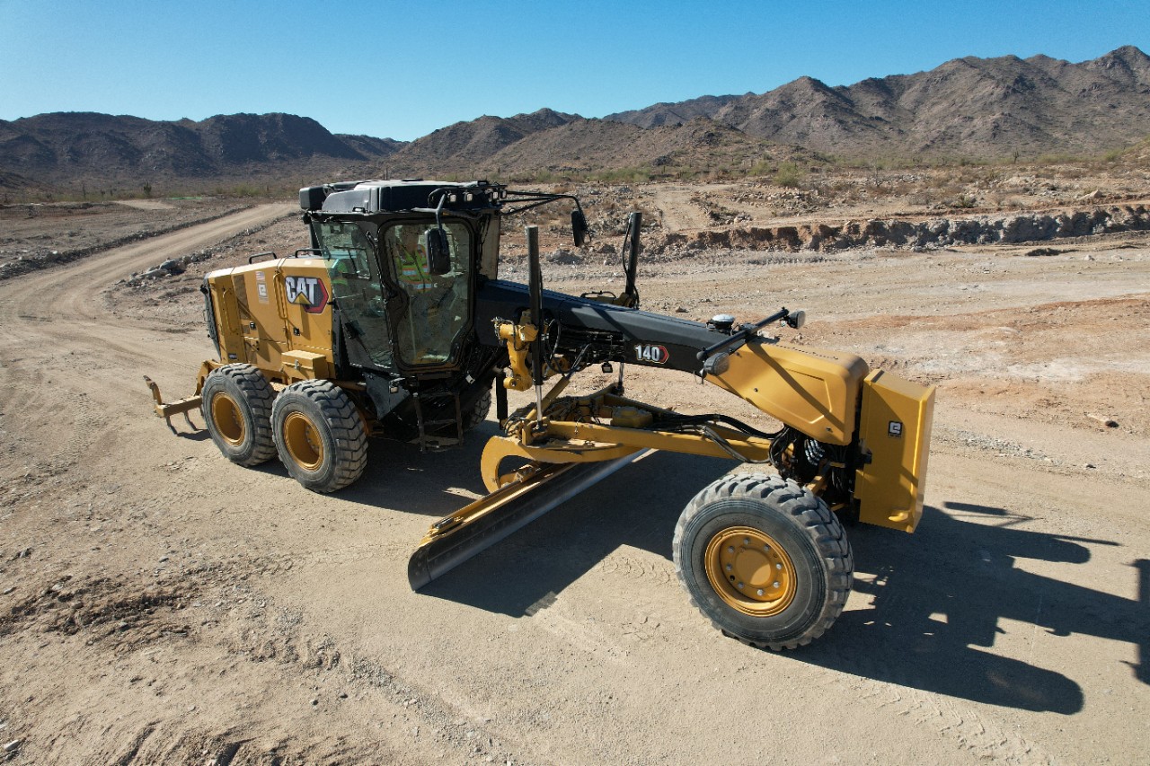 Caterpillar adds joystick option to next-gen Cat 140 motor grader