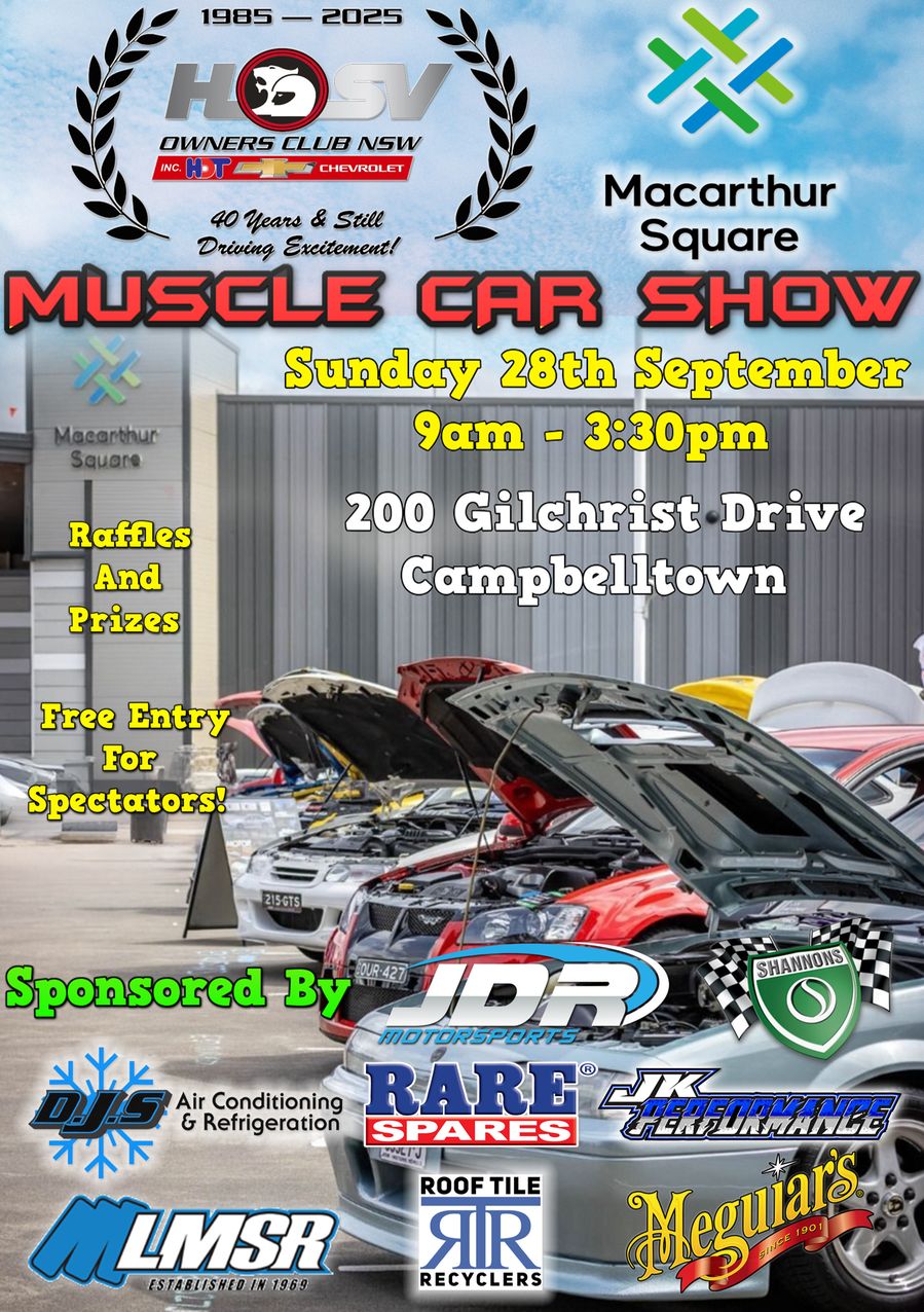 2025 HSVOC Muscle Car Show