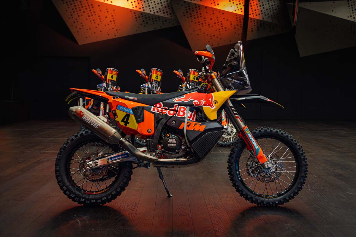 KTM reveals 2026 450 Rally Replica