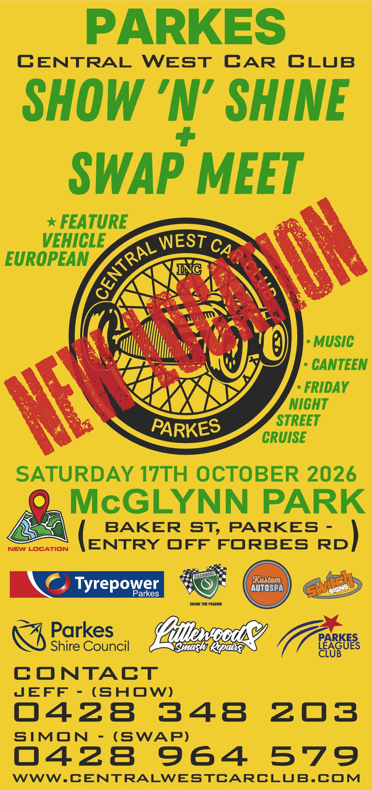 Show and Shine and Parkes Swap Meet