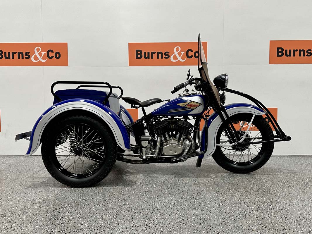 Early Harley Servi-Car going to auction with Burns & Co