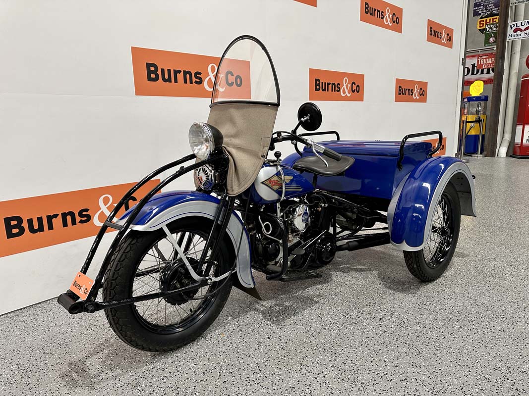Early Harley Servi-Car going to auction with Burns & Co