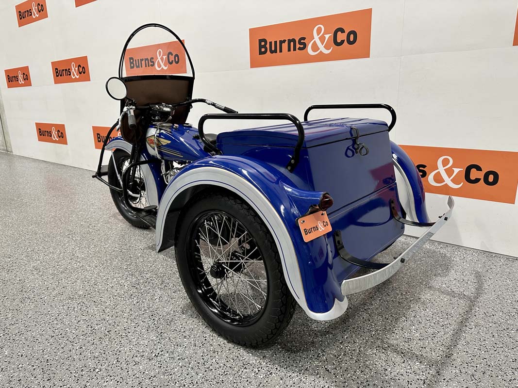 Early Harley Servi-Car going to auction with Burns & Co