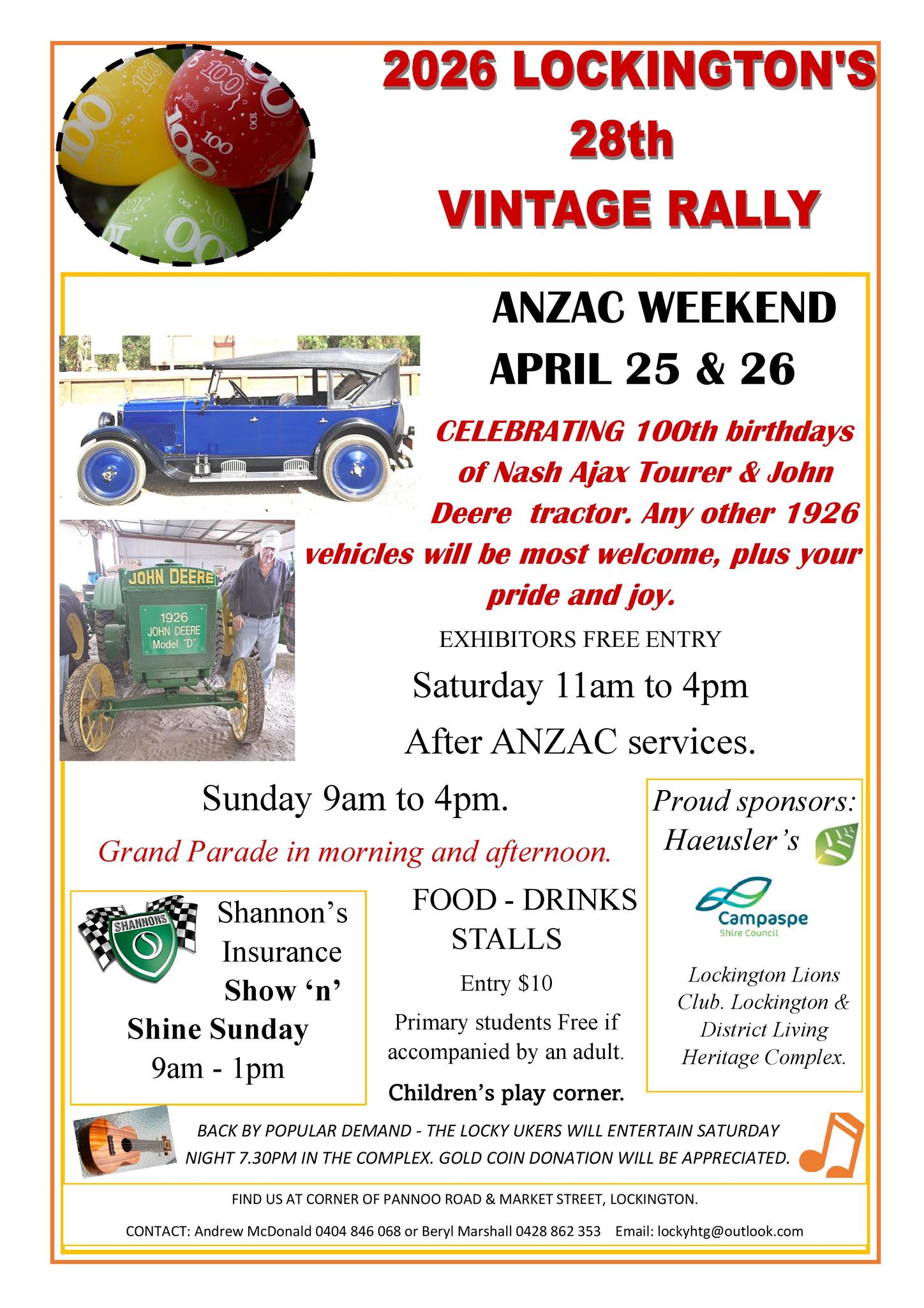 LOCKINGTON & DISTRICT VINTAGE RALLY