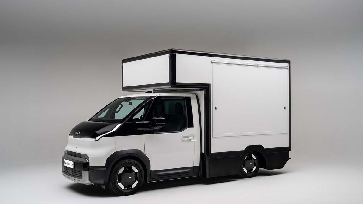 Kia unveils PV5 cab chassis
