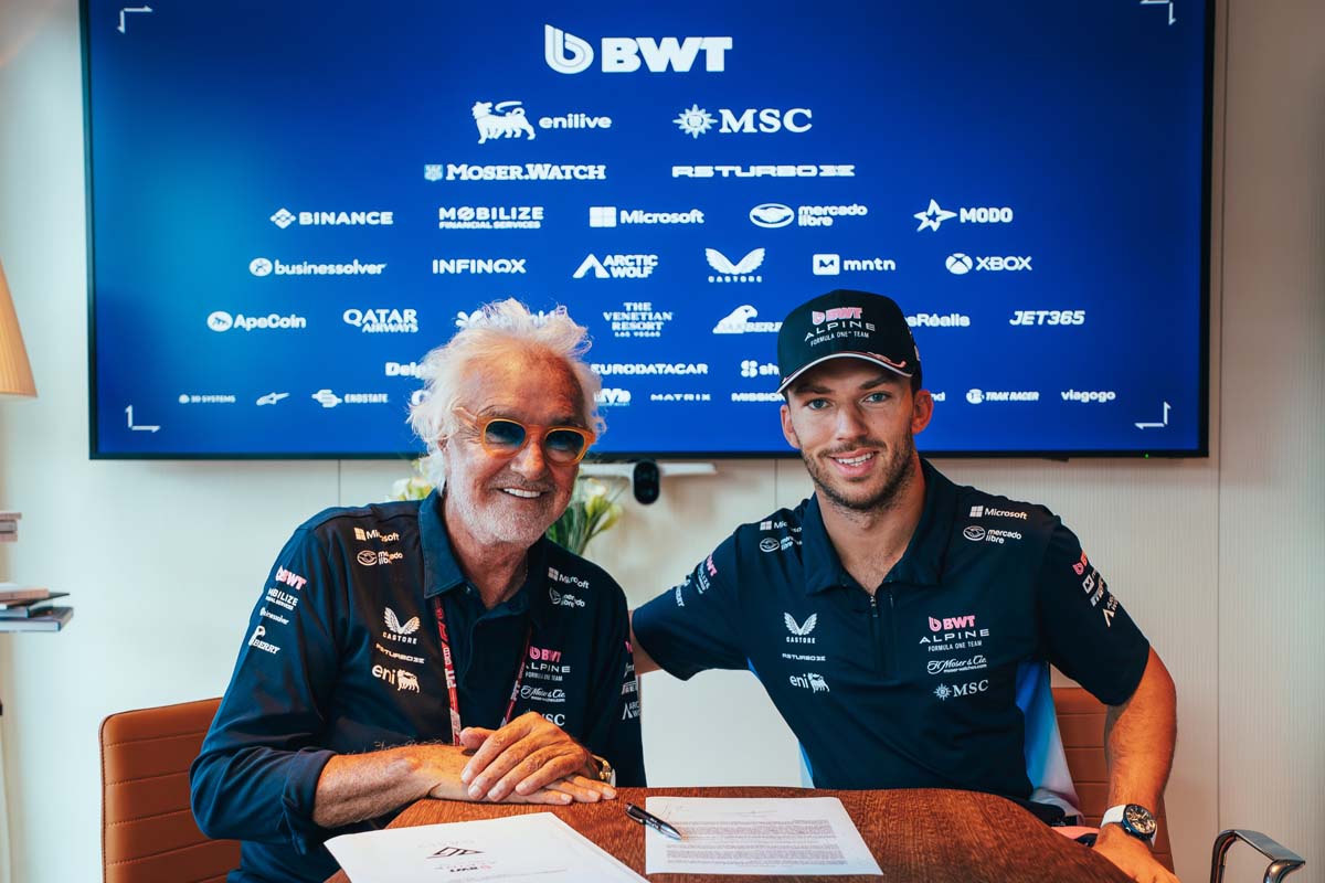 Pierre Gasly extends contract with Alpine F1