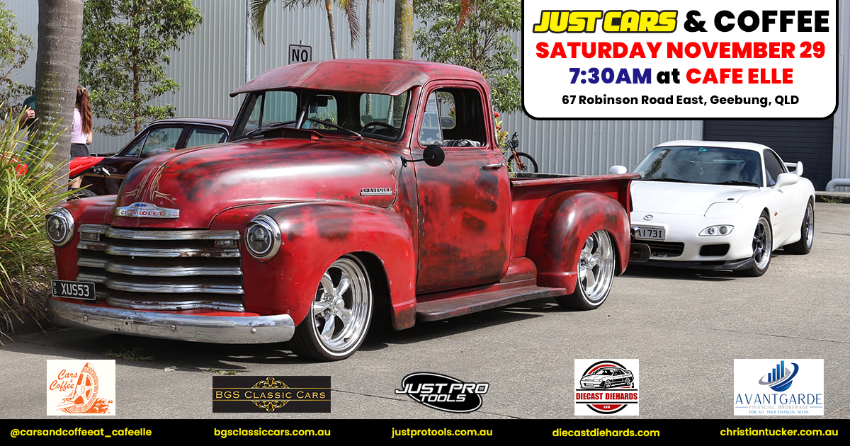 Surprises galore at JUST CARS & COFFEE Brisbane