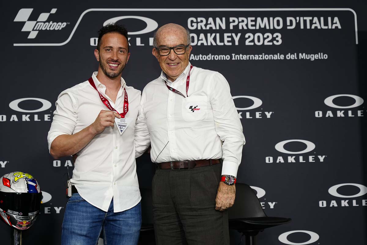Andrea Dovizioso inducted as MotoGP Legend