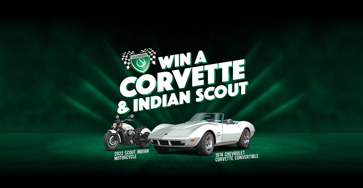 Win a Corvette with Shannons
