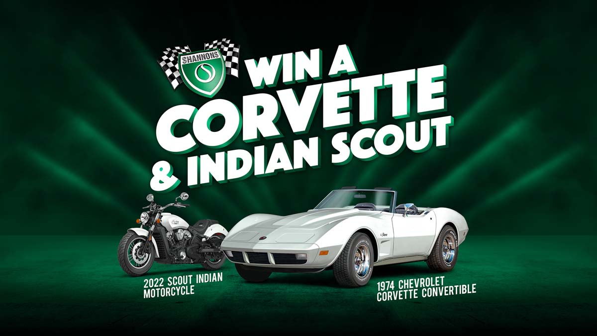 Win a Corvette with Shannons