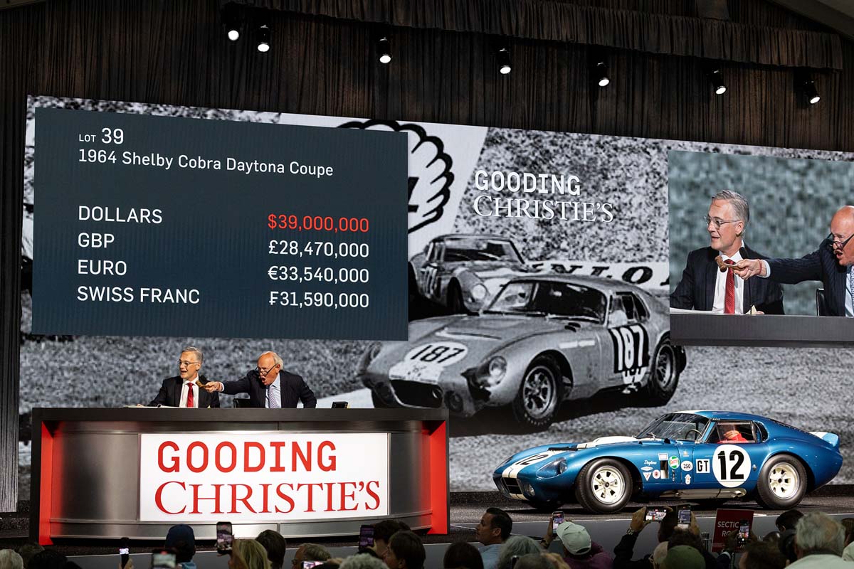 Photo: copyright and courtesy of Gooding & Company, LLC. Image by Mathieu Heurtault.