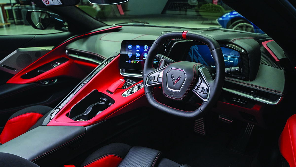 CLASSICS - 1963 Corvette Stingray coupe and 2024 Corvette Stingray convertible