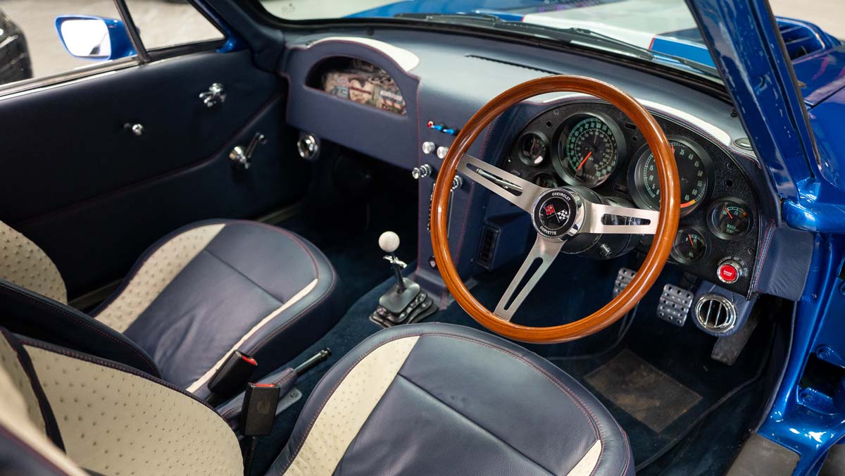 CLASSICS - 1963 Corvette Stingray coupe and 2024 Corvette Stingray convertible