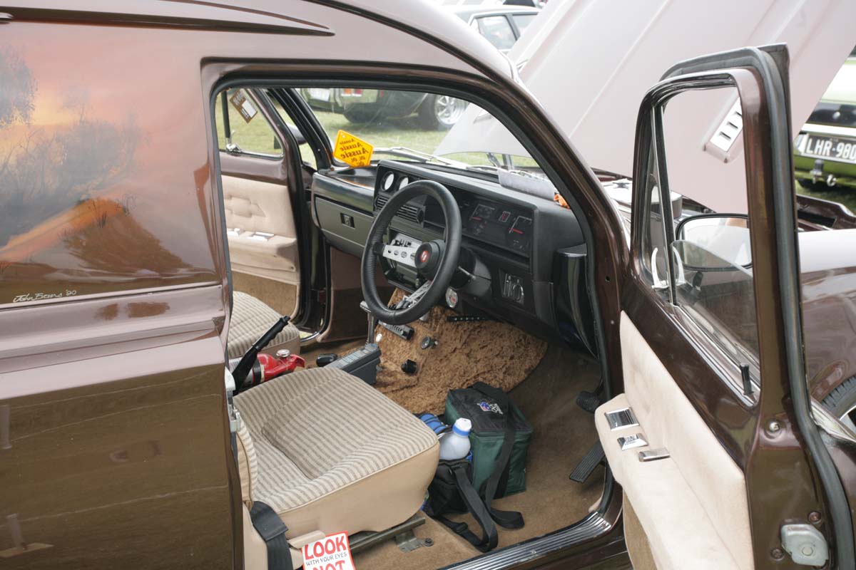 Geelong All Holden Day highlight – ‘Old Timer’ EJ custom panel van