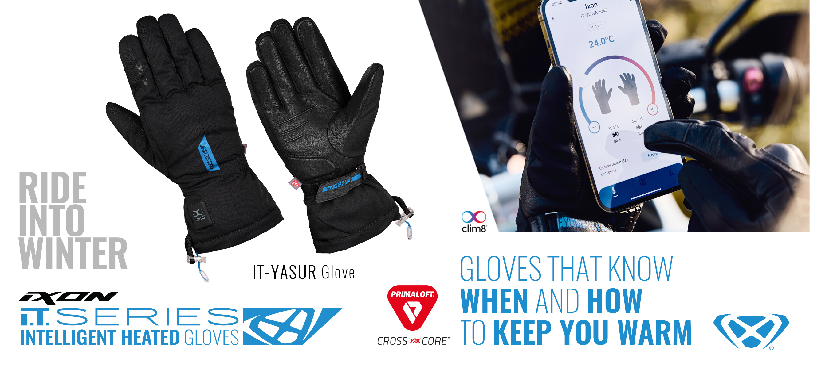 Ixon Yasur – the heated glove for winter urban riding