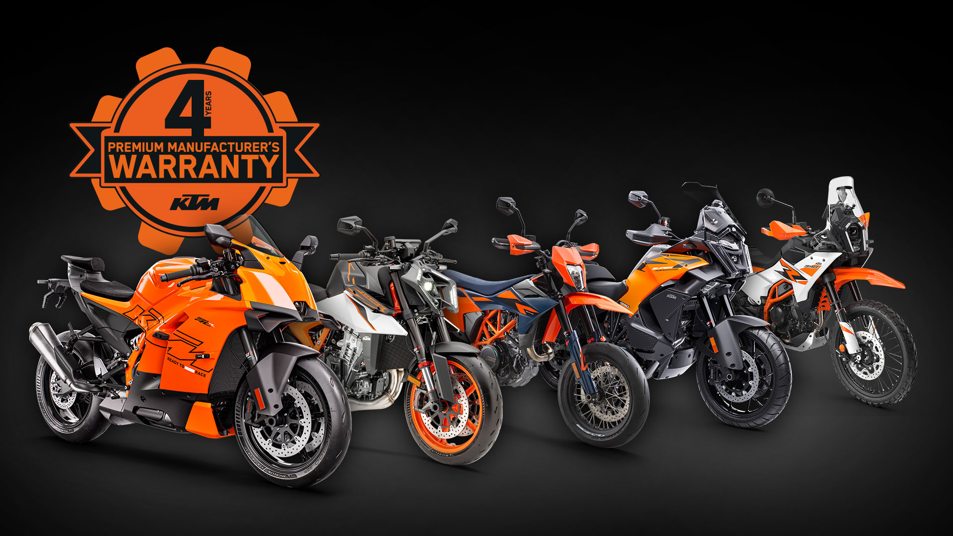 KTM, Husqvarna expand four-year warranty programs
