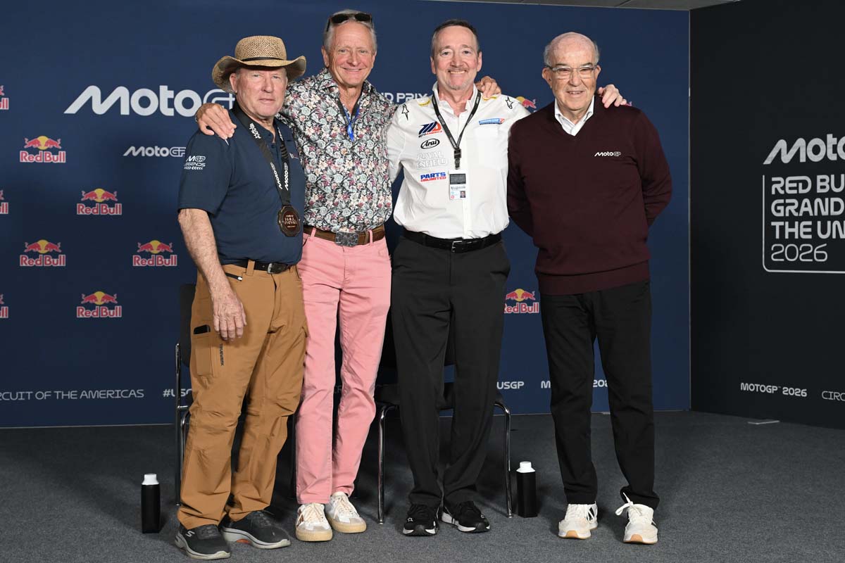 Kenny Roberts receives MotoGP Hall of Fame medal