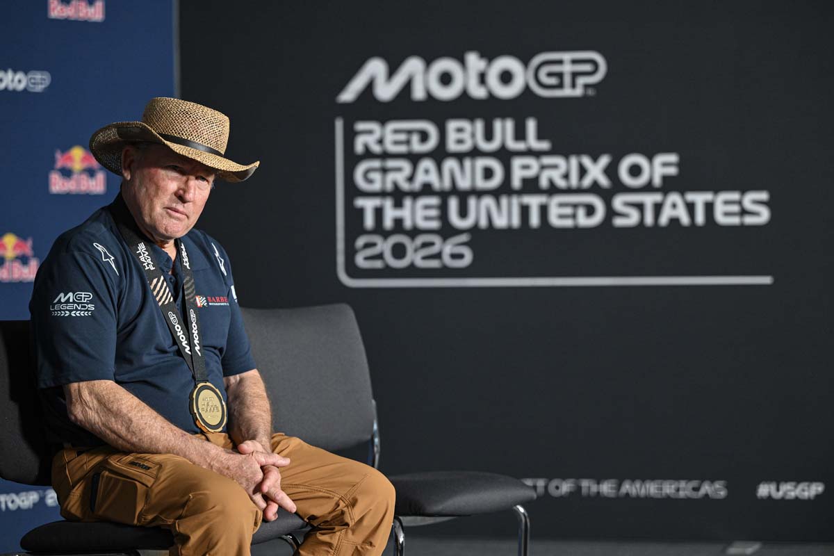 Kenny Roberts receives MotoGP Hall of Fame medal