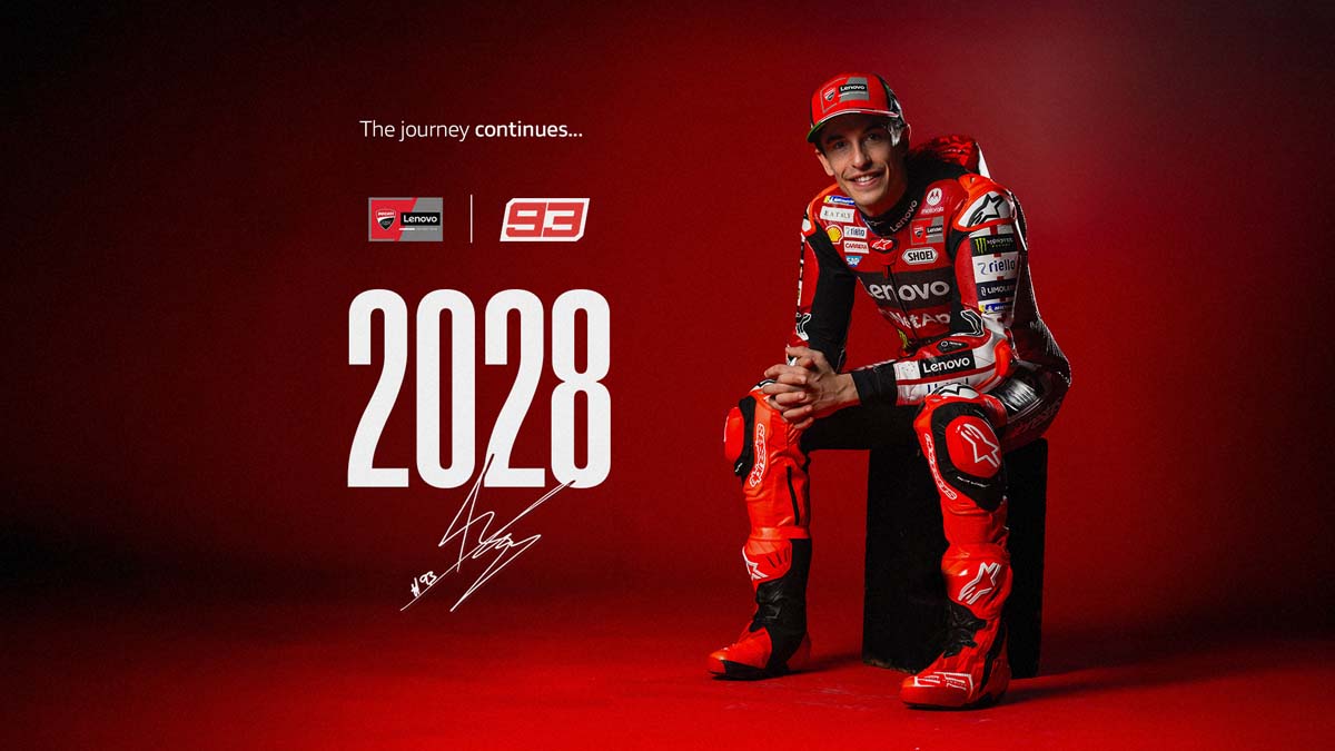 Marc Marquez re-signs with Ducati Lenovo Team