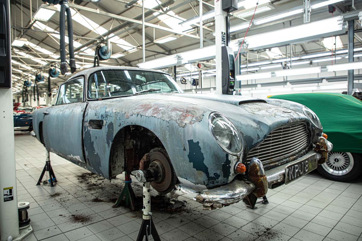 Aston Martin Works restore classic DB5