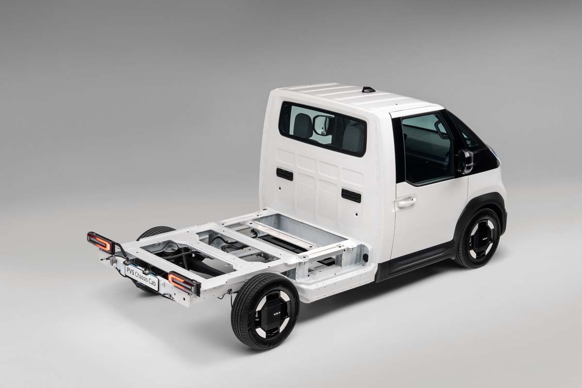 Kia unveils PV5 cab chassis