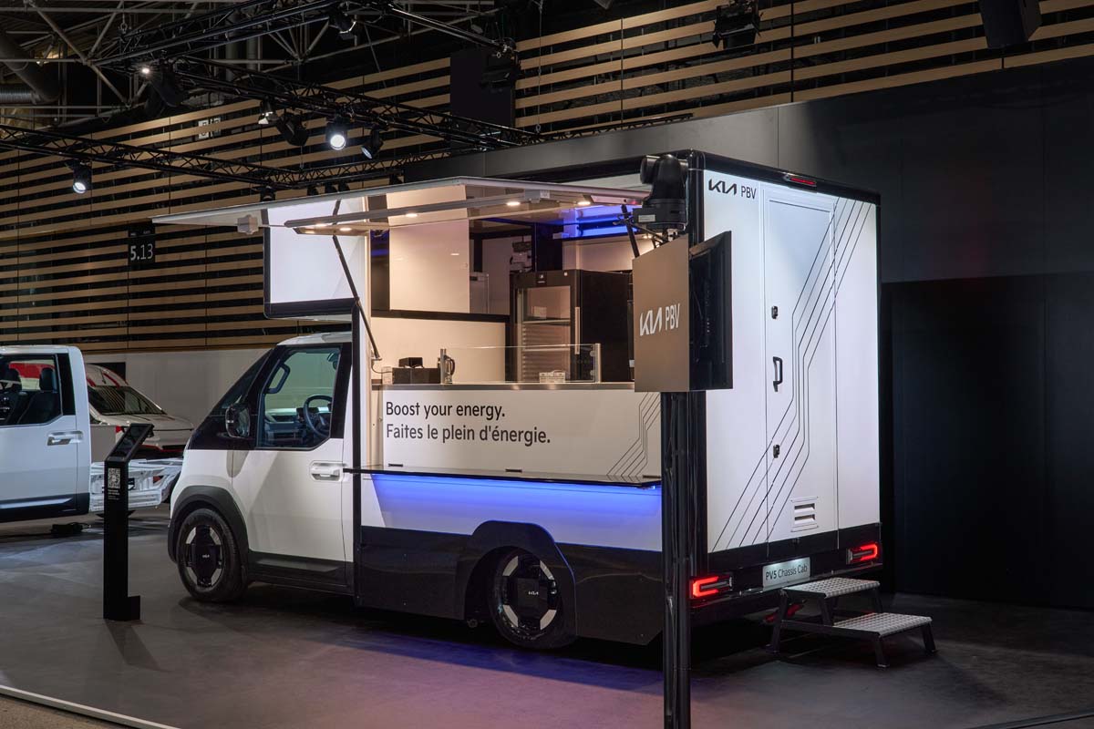 Kia unveils PV5 cab chassis