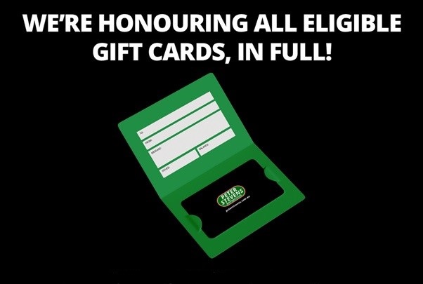 Last chance to redeem Peter Stevens gift cards