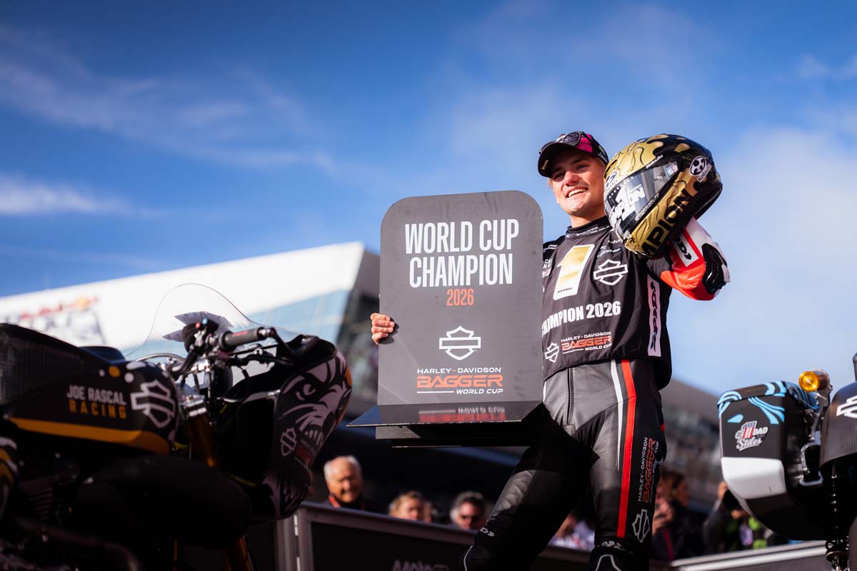 Archie McDonald wins FIM Bagger World Cup