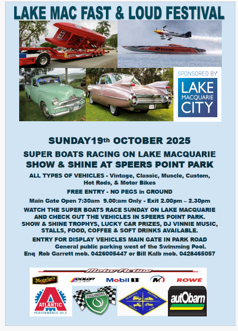SHOW & SHINE AT SPEERS POINT PARK