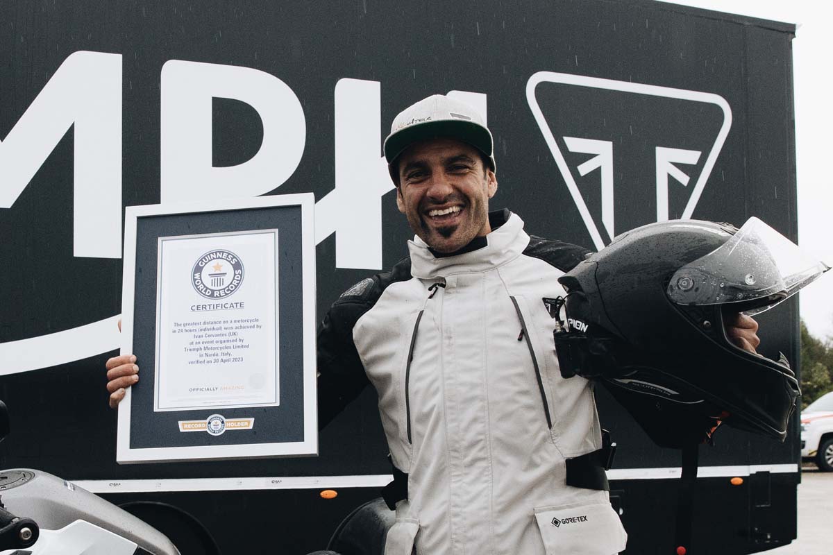 Triumph Tiger sets Guinness World Record