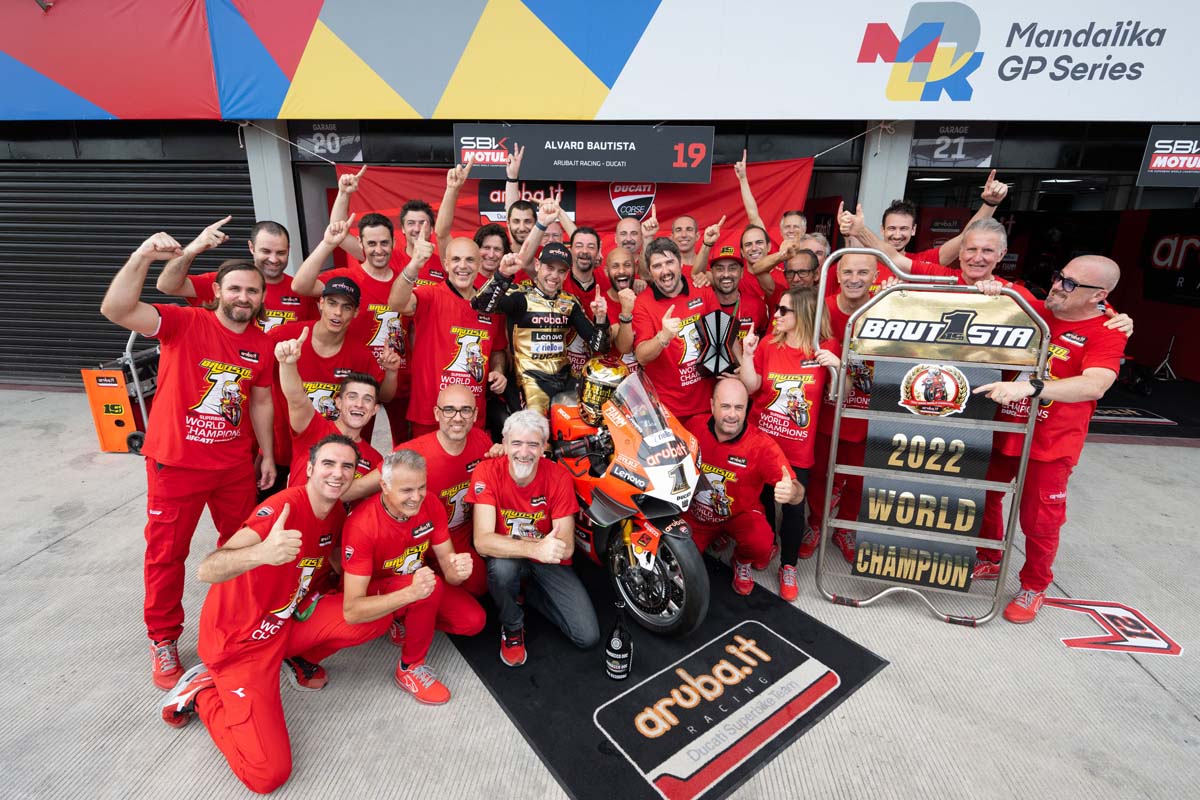 Alvaro Bautista wins 2022 Superbike World Championship