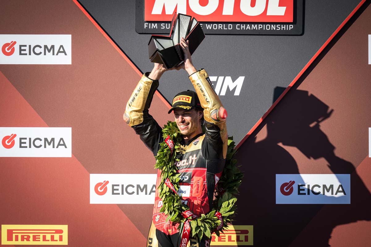 Nicolo Bulega wins 2026 Superbike World Championship