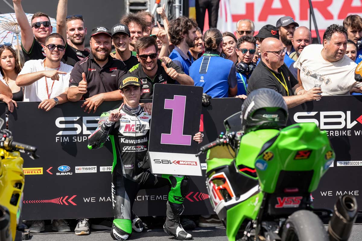 Carter Thompson takes first win in World Supersport 300