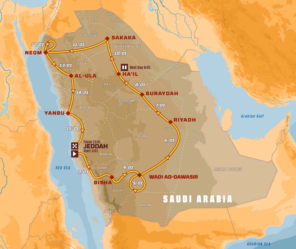 2021 Dakar route revealed