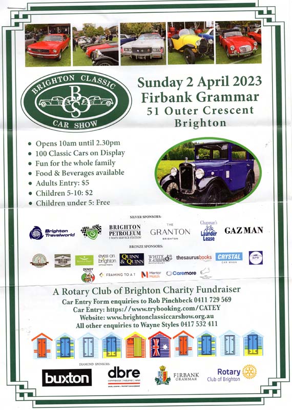 BRIGHTON CLASSIC CAR SHOW IN BRIGHTON VIC 3186 JUST CARS