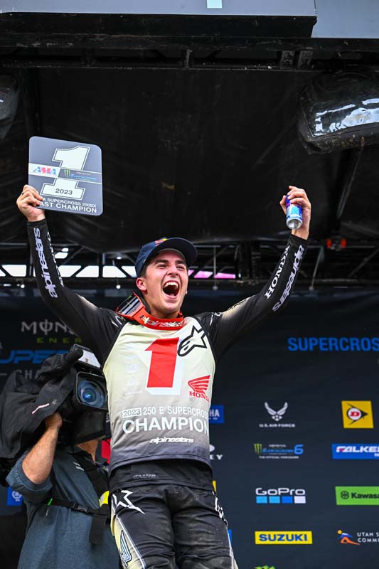 Hunter Lawrence wins 2023 AMA 250SX East Championship