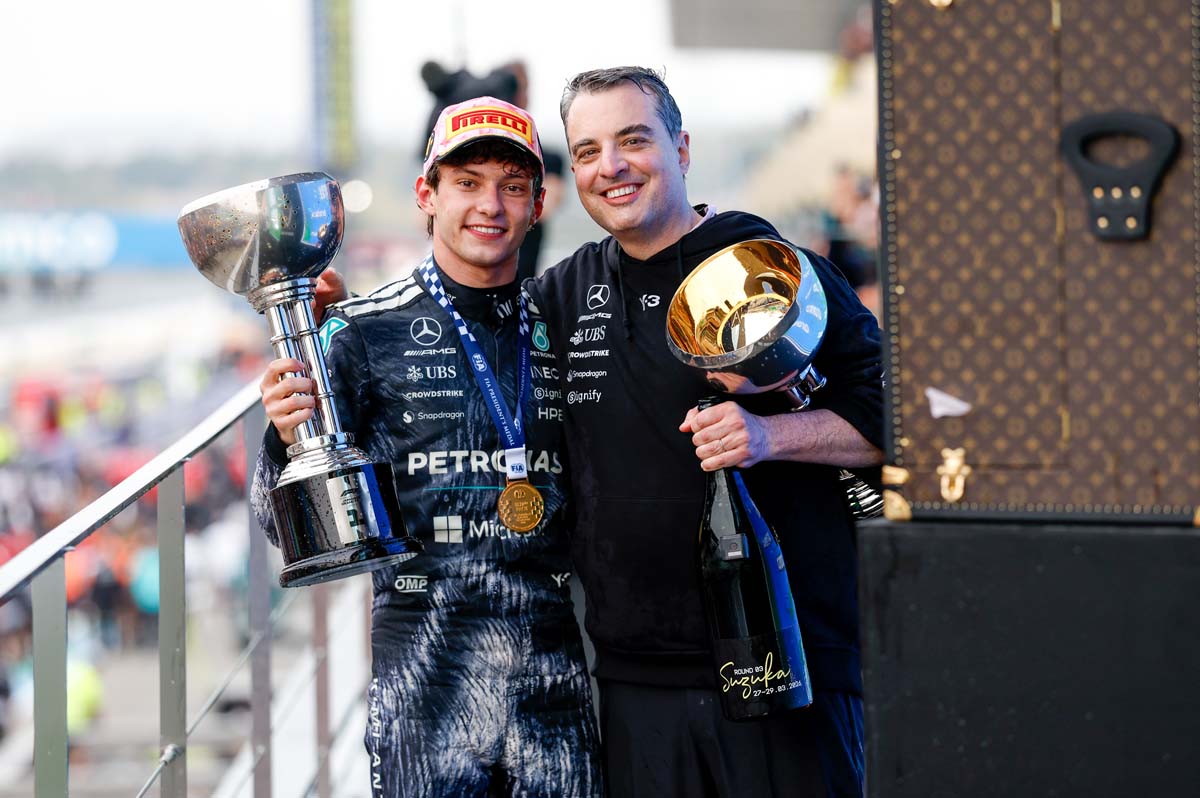 Kimi Antonelli takes first race win in F1