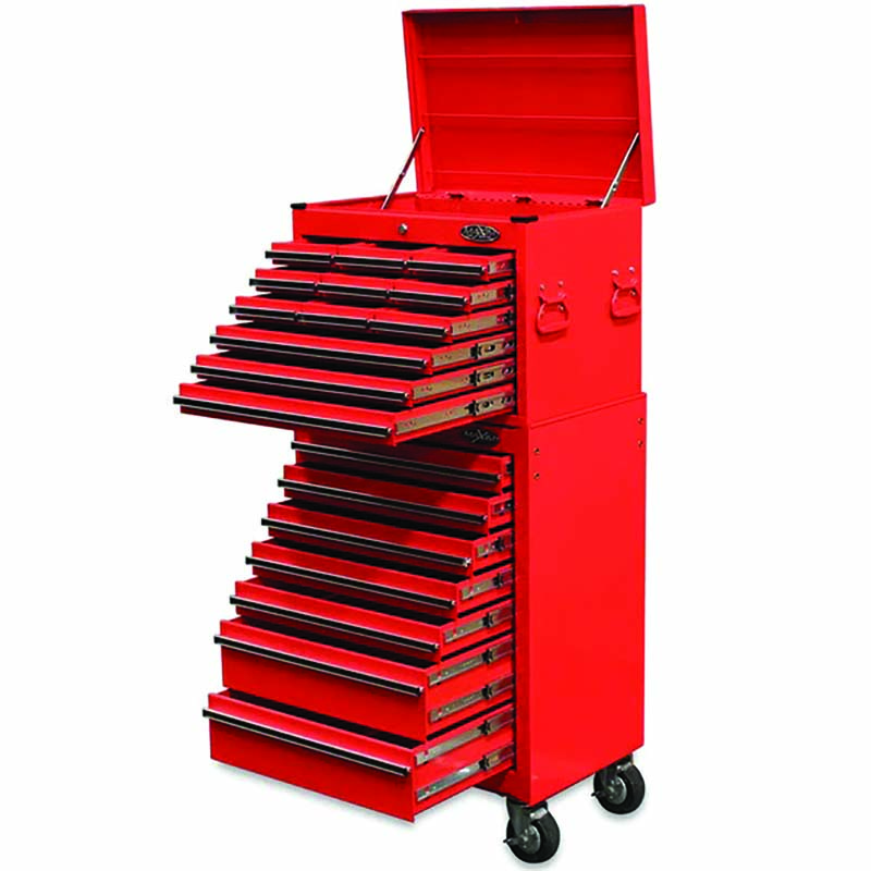 Maxim 19-drawer top tool chest and roll cabinet combo