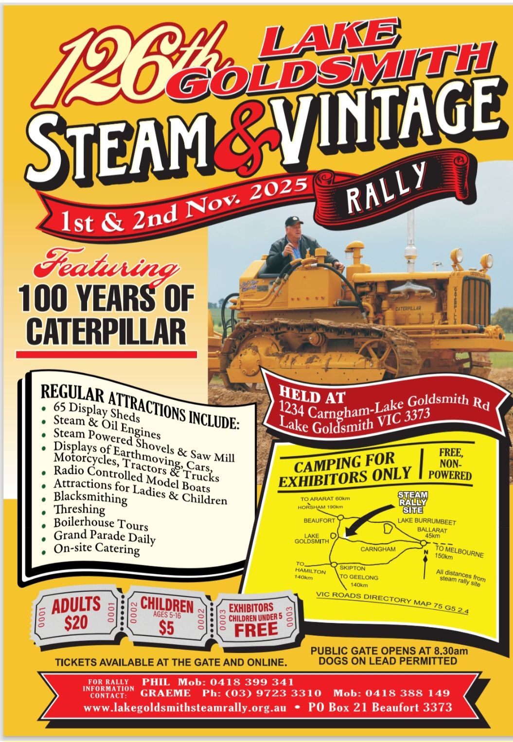 126TH LAKE GOLDSMITH STEAM & VINTAGE RALLY