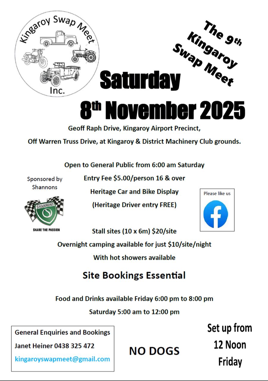 The 9th Kingaroy Swap Meet